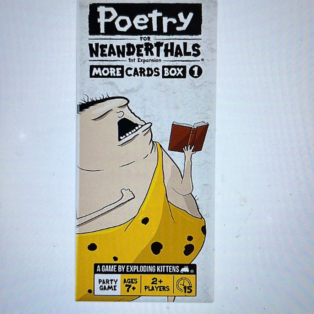 Poetry for Neanderthals expansion by exploding kitties family card game
